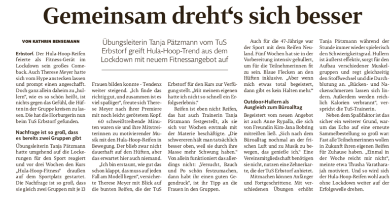 Zeitungsbericht