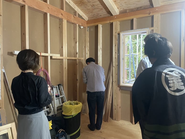 長野県　松本市　長野市　飯綱高原　建築設計事務所　建築家　news設計室　丸山和男　別荘設計　飯綱山荘Ⅲ（長野市）　上棟式