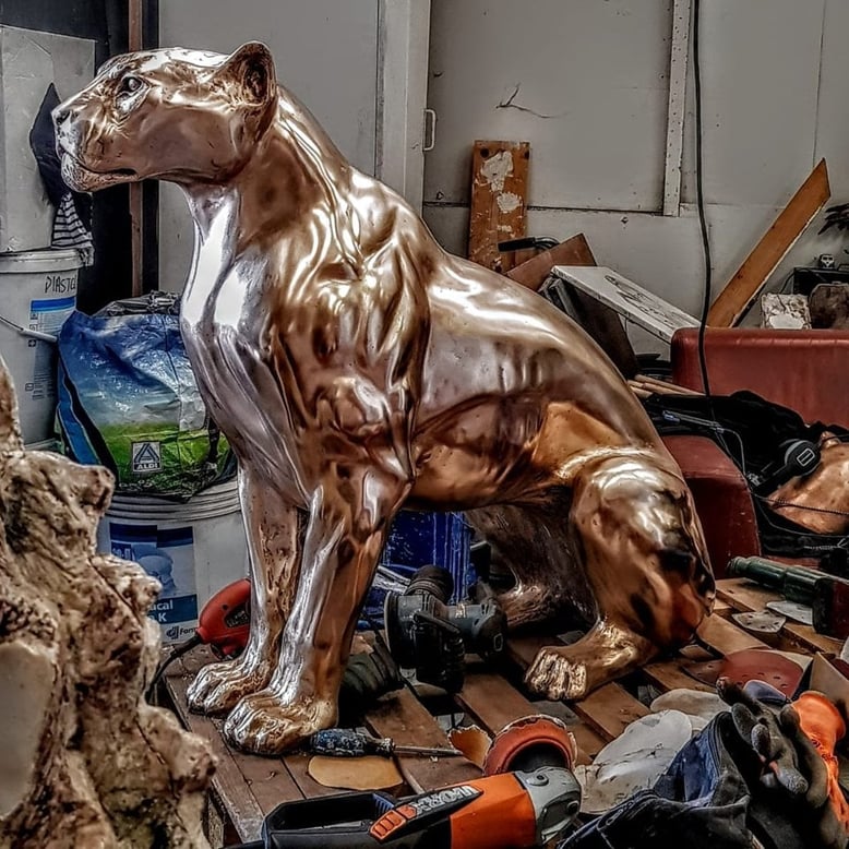 Jaguar, 96 cm, Bronze. Price on request