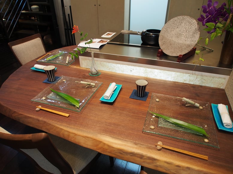 ウォールナット一枚板カウンター