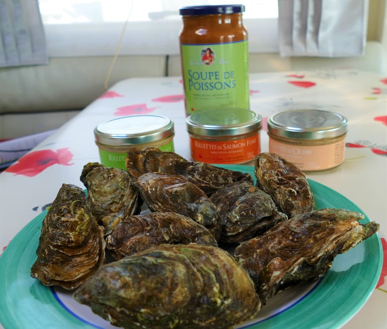 Passage et arrêt sur la route "des huitres"