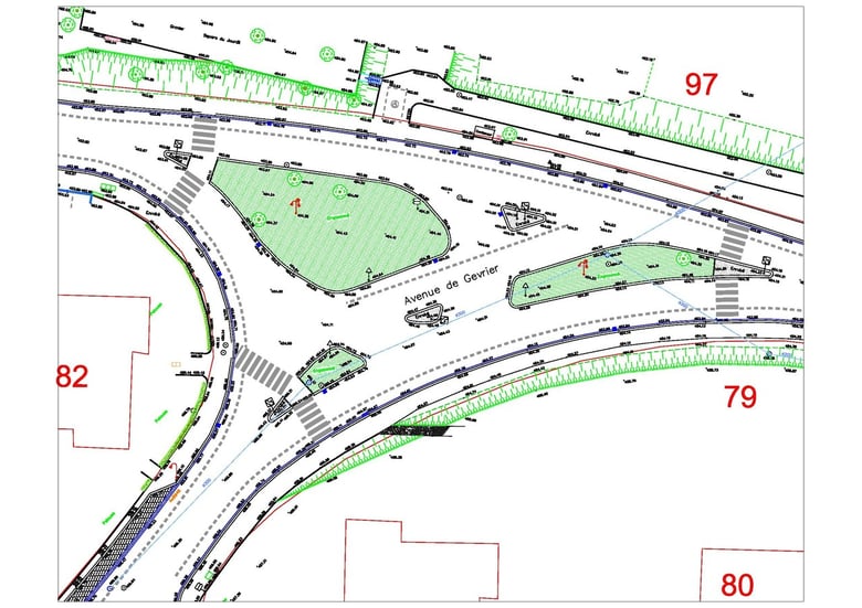 levé topo à Cran Gevier