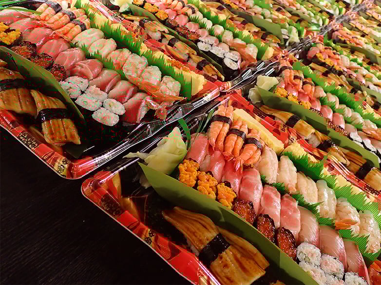 荒川区　謝恩会　寿司　弁当　出前