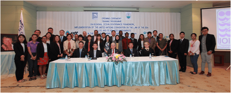 Participants, faculty, officials, and programme secretariat during the opening ceremony