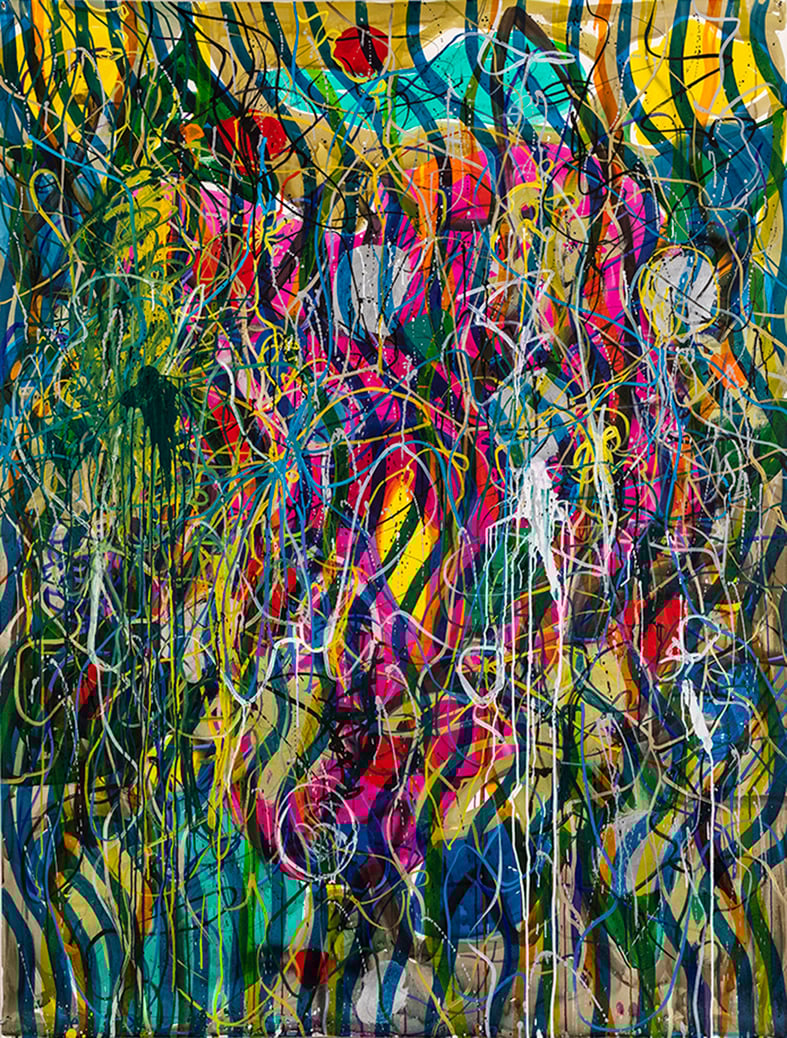 ink, acryl on Canson paper | 152 x 152 cm | 2019 | Thomas Mass