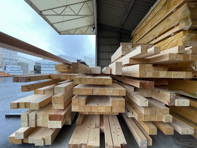 長野県　松本市　安曇野市　建築設計事務所　建築家　news設計室　丸山和男　住宅設計　設計監理　島内の家Ⅲ　材木検査　長期優良住宅　プレカット