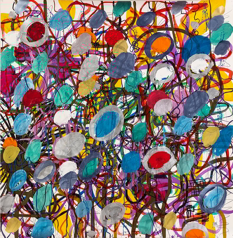 ink, acryl on Canson paper | 152 x 152 cm | 2019 | Thomas Mass