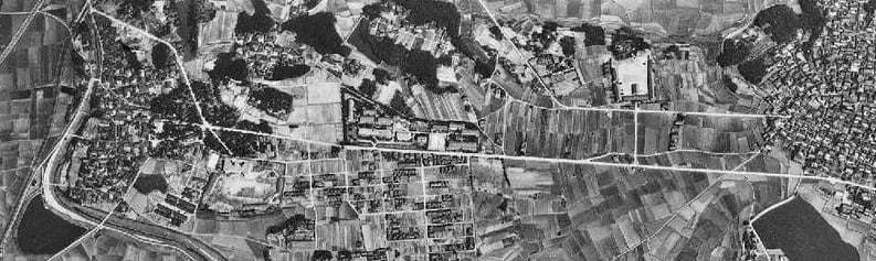 殿ニ校区 航空写真 昭和23年