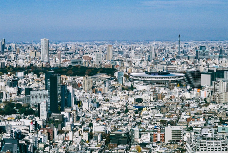 2019 Winter 国立競技場を望む PENTAX mz-3 FA77mm f1.8 Limited