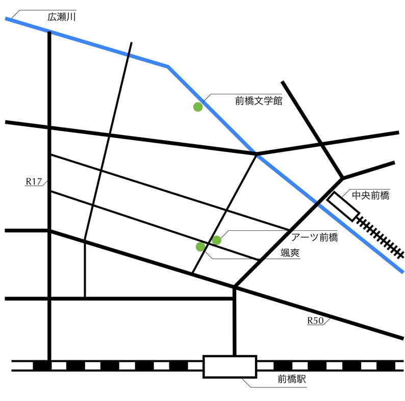 今回出会ったパブリックアートのある場所