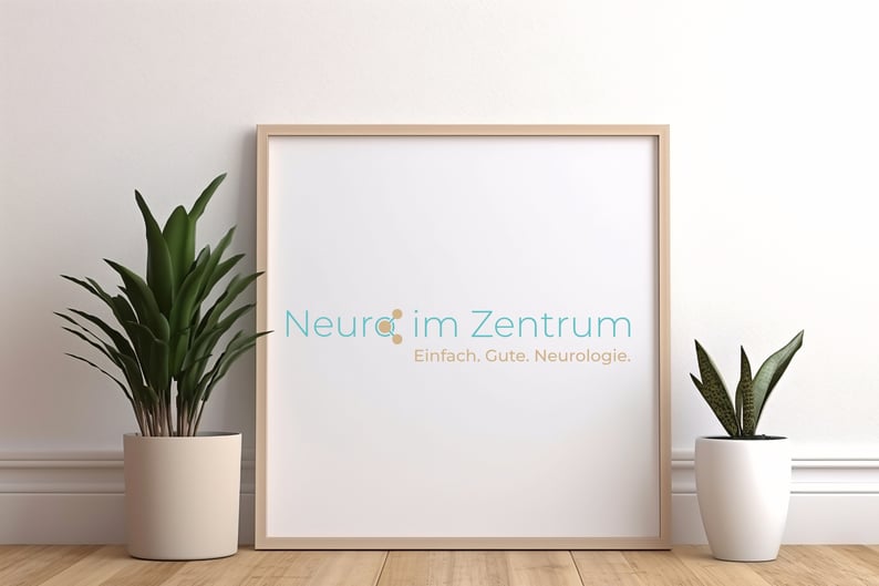 Modernes Praxislogo in klarer, reduzierter Gestaltung – erstellt von Wordmate, Beratung für Branding und Kommunikation.