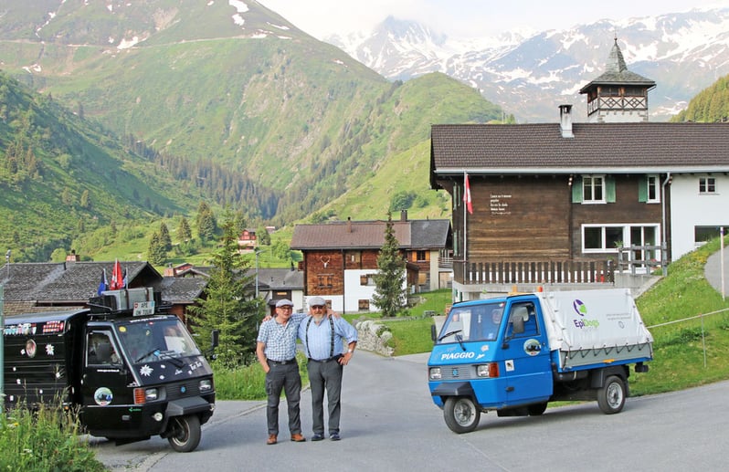 Die Drüradbüedere am Oberalpass