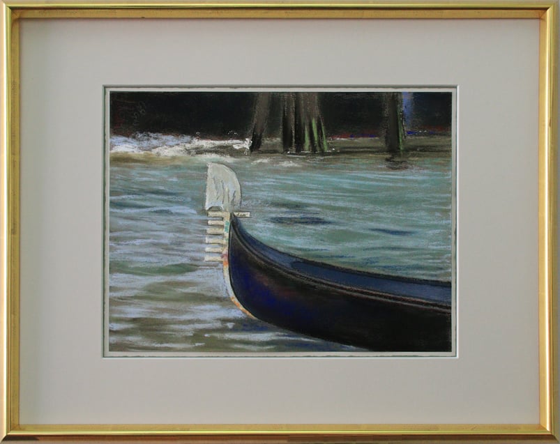 "Venedig - Gondel" (Pastell), 60 cm x 40 cm