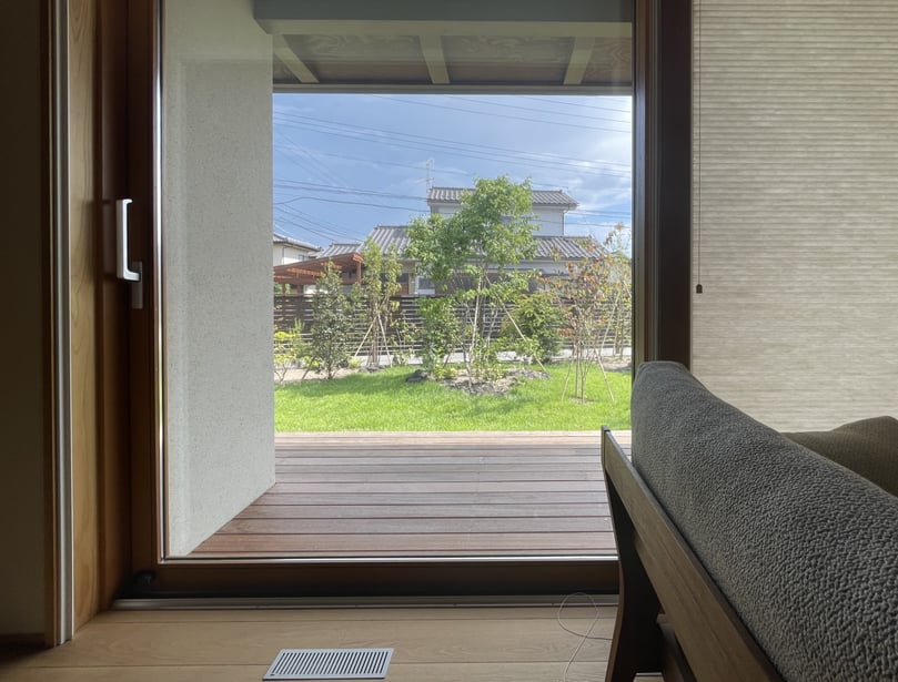 長野県　松本市　建築設計事務所　建築家　news設計室　丸山和男　住宅設計　設計監理　穂高の家Ⅰ　外構植栽工事　平屋の家