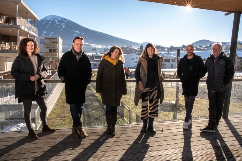 Kandidat:innen der Bürger:innen Liste am Pavillion Natters