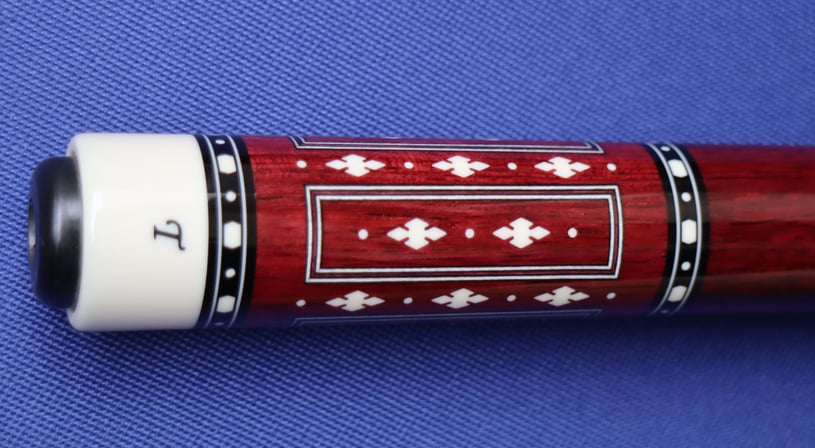 インレイをスッキリ入れるには黒檀より手間がかかるのがパープルハート