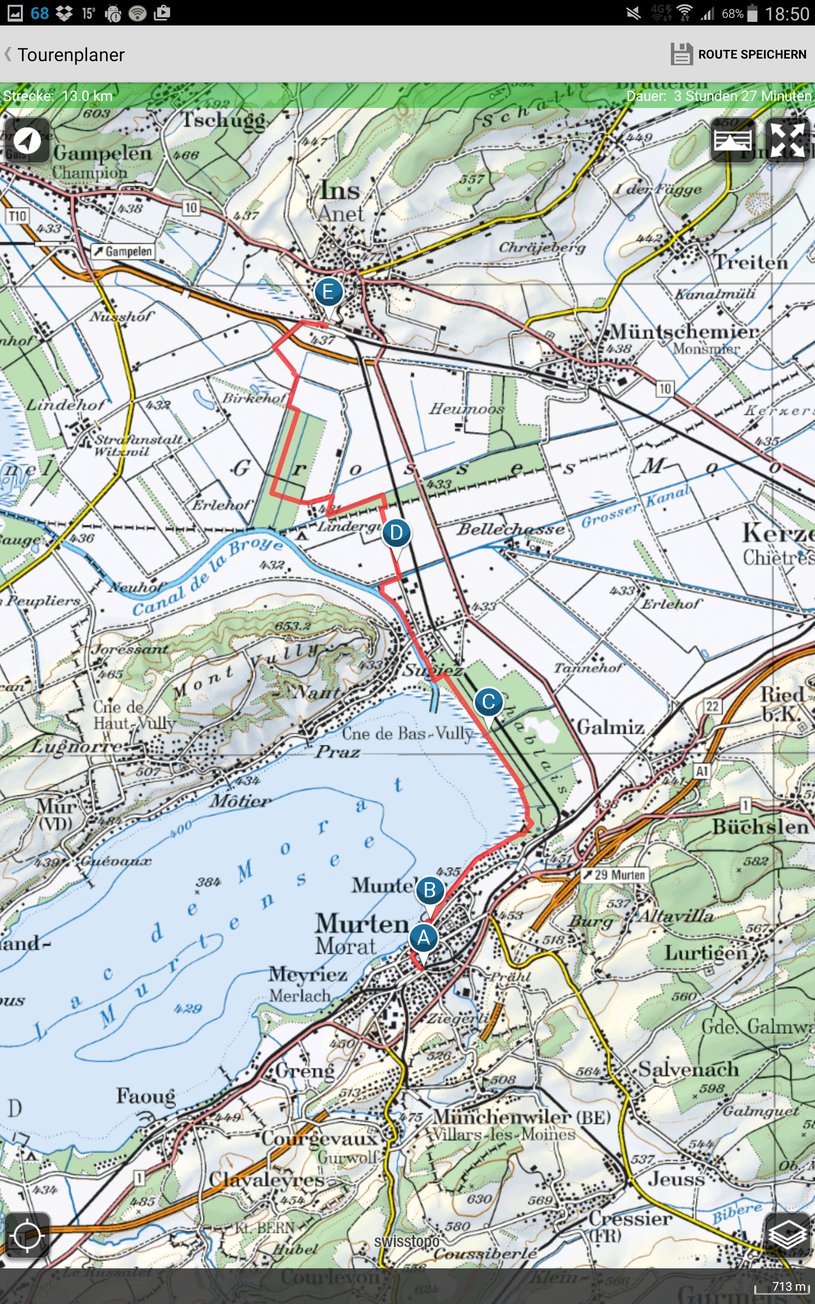 Murten - Sigiez - Ins