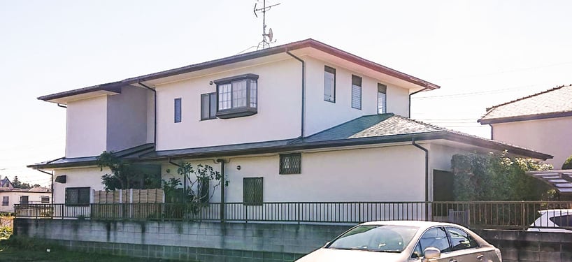 千葉市緑区誉田町の　外壁塗装　屋根塗装　側面
