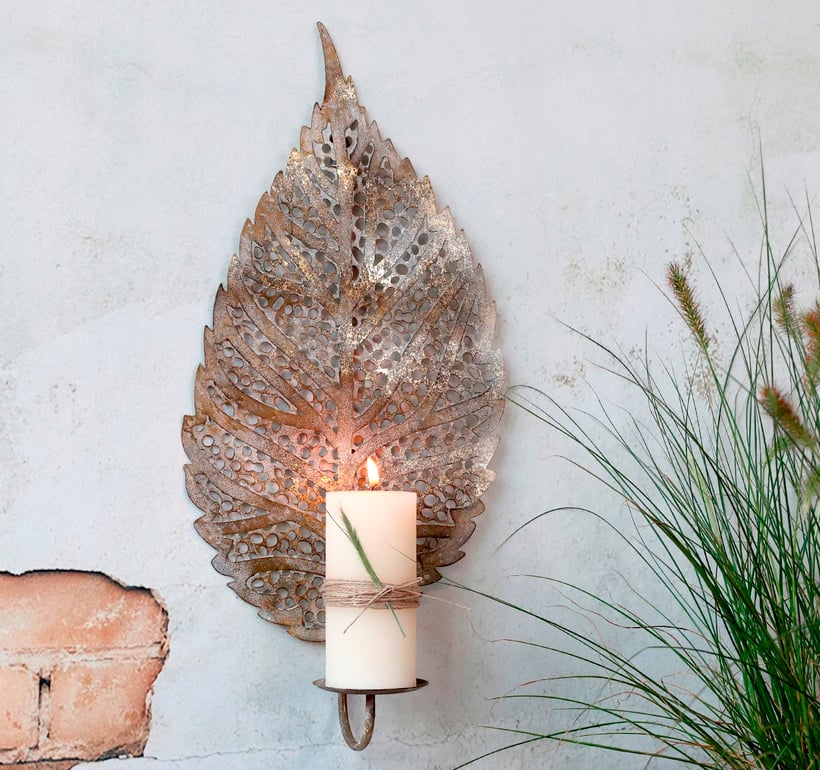 Kerzenhalter und Kerzen als Deko