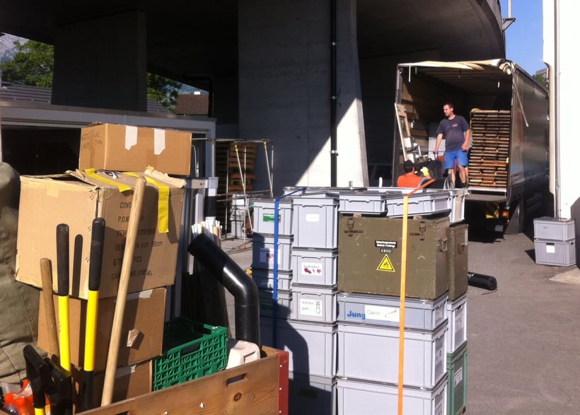 LKW beladen, 07.07.2016