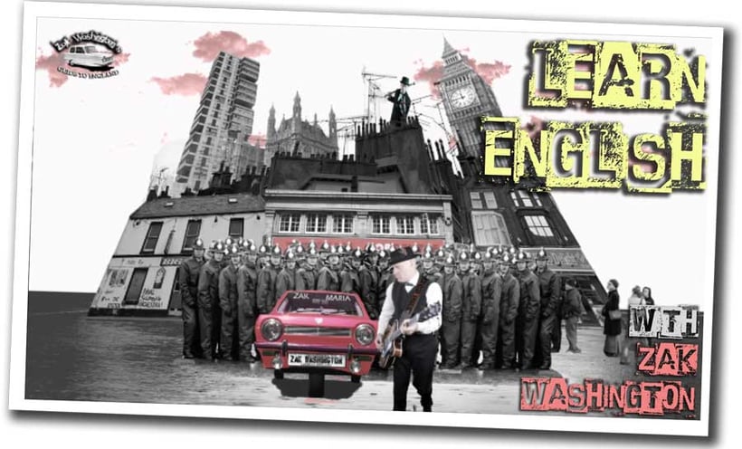 ZakWashington with riot police in London street montage