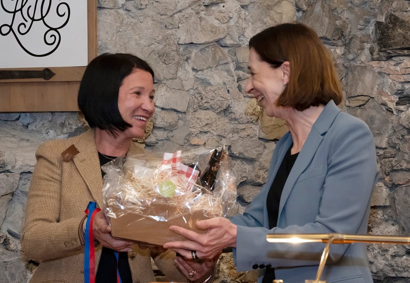 LPC-Präsidentin Carmen Dahl und Botschafterin Doris Frick (© Silvia Abderhalden)