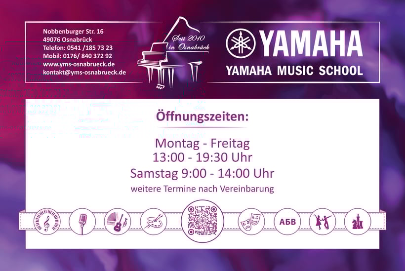 Yamaha Musikschule Osnabrück - Yamaha Music School -  Offnungszeiten - 2024