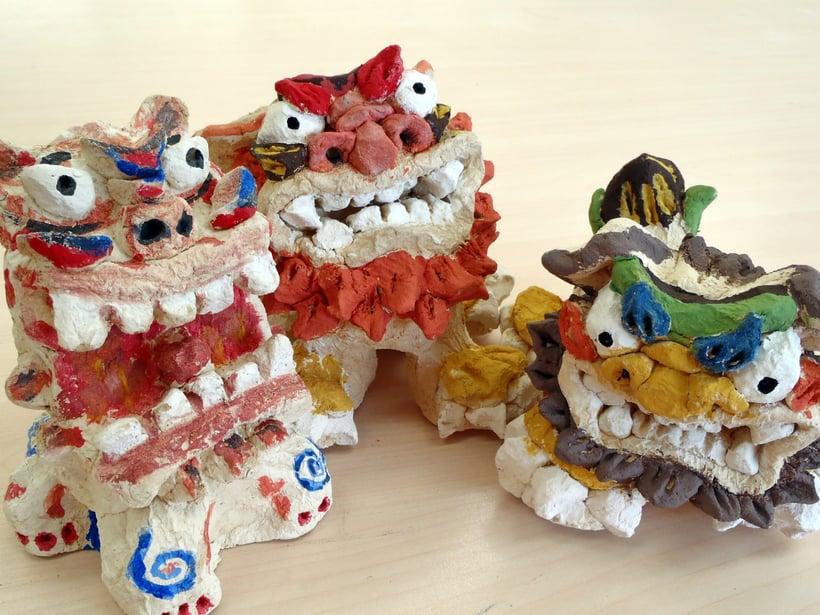 本格しっくいシーサー作品例