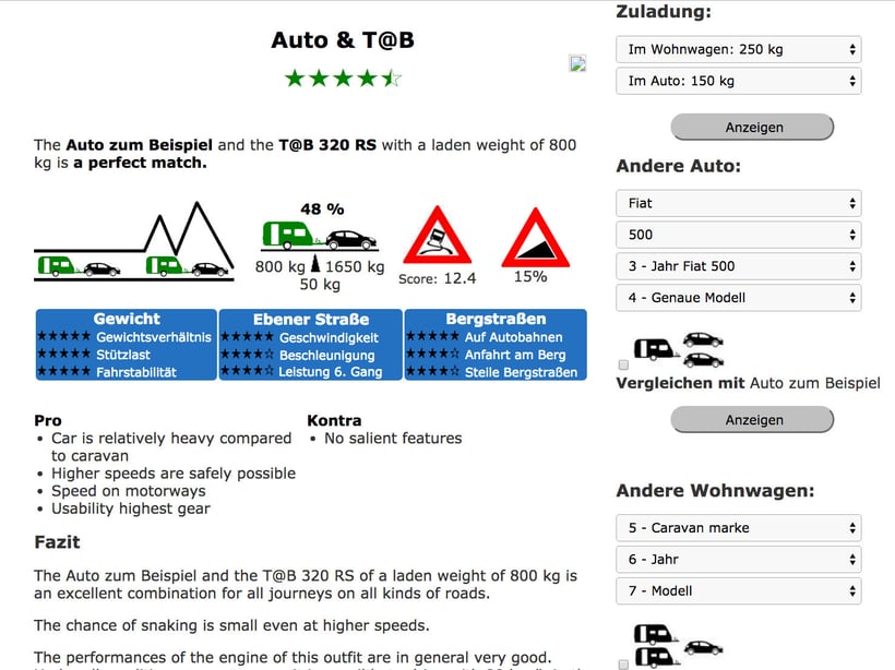 Zugfahrzeug geeignet?