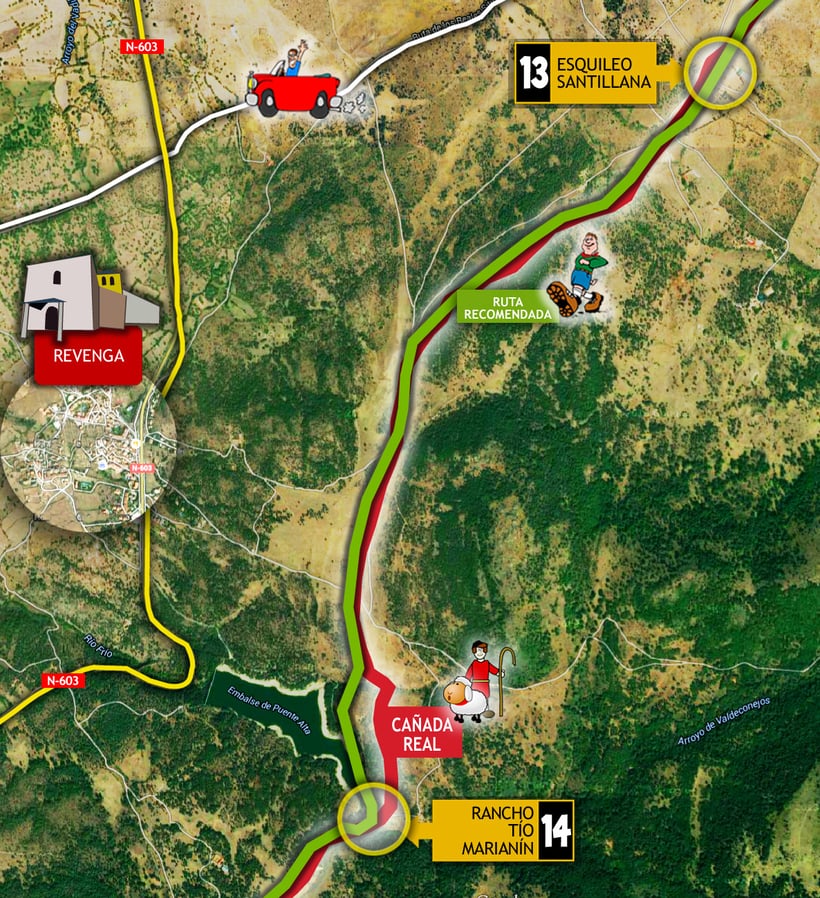  Ruta del Esquileo. Tramo 13: Esquileo Santillana - Revenga