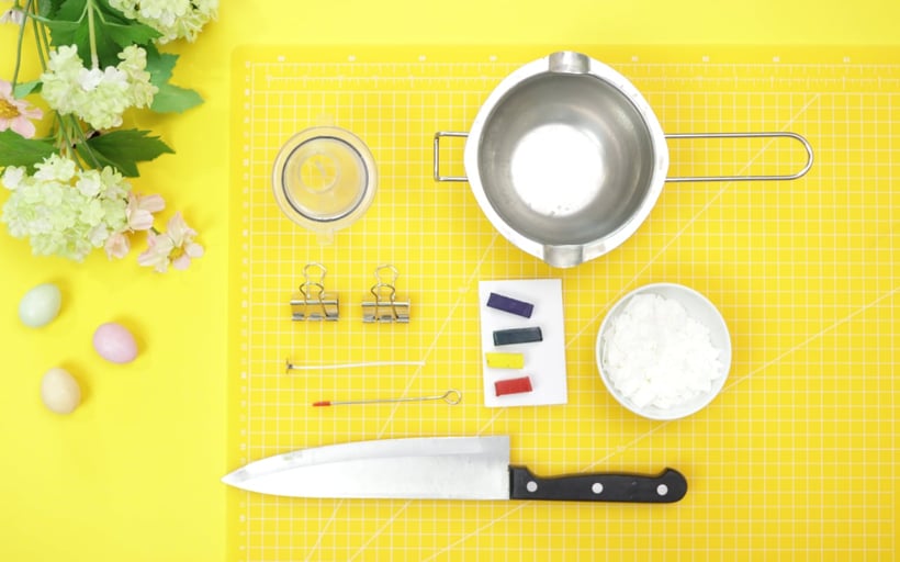 Osterkerzen selber gießen als Ostergeschenk DIY Idee von DIY Eule