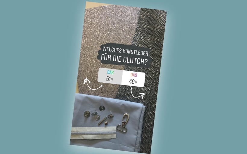 #ClutchClara aus dem #DIYeuleBuch : Nähanleitung für eine schicke und schlichte Clutch mit Riemchen und Reißverschluss. Clutch nähen ganz einfach aus einem silbernen metallic Kunstleder.  Schnittmuster und Anleitung von DIY Eule. 