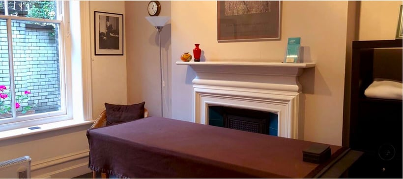 Teaching room at the Alexander Technique Bloomsbury Centre.