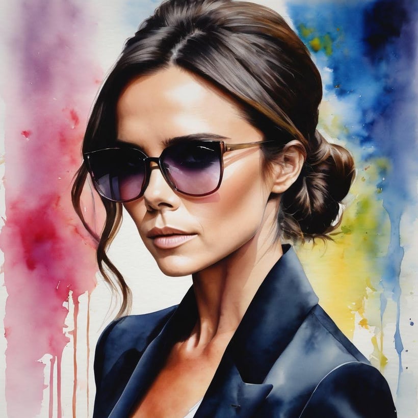 Victoria Beckham looking confident with the Alexander Technique