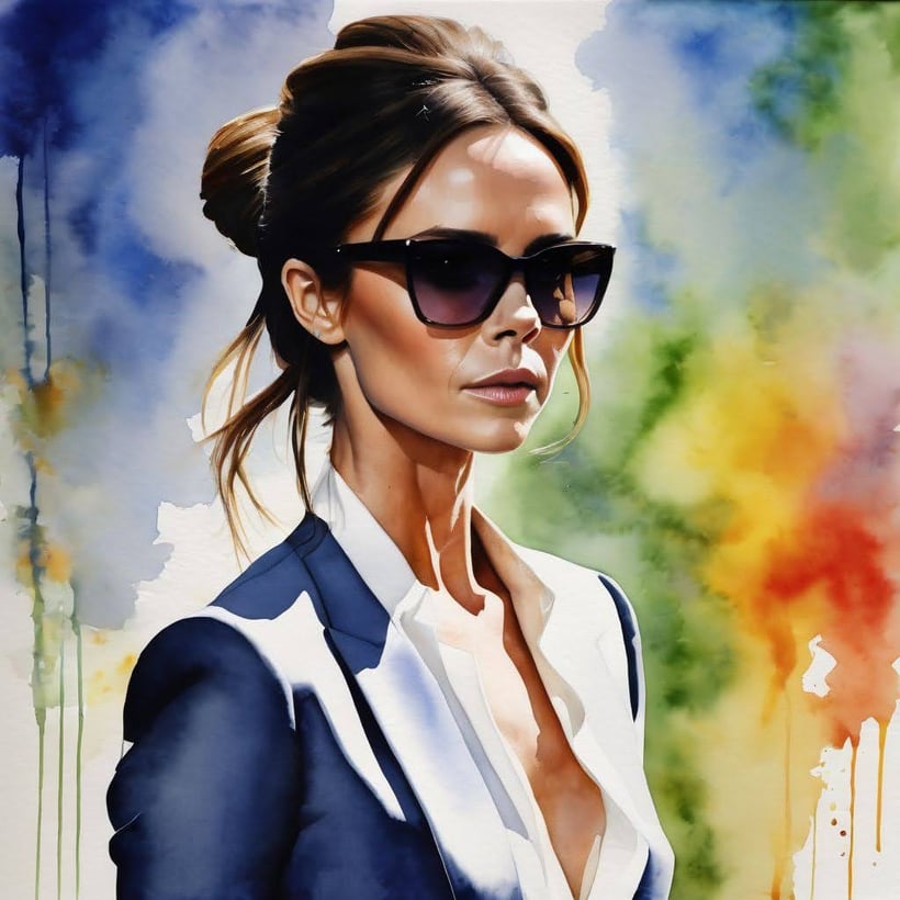 Victoria Beckham with improved posture through the Alexander Technique