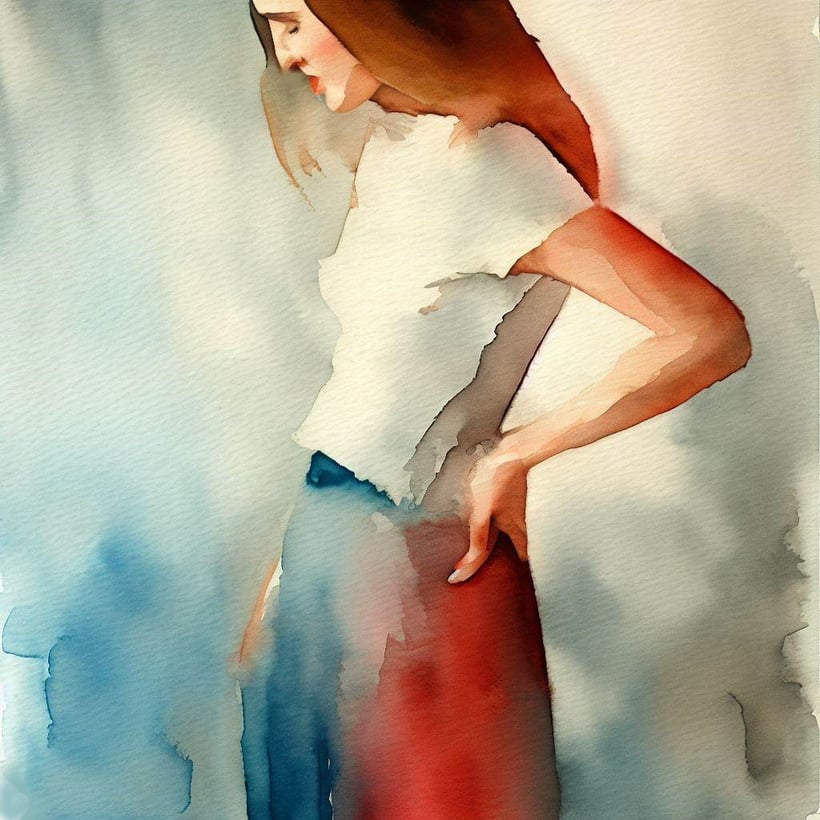 woman experiencing lower back pain from EDS/Hypermobility