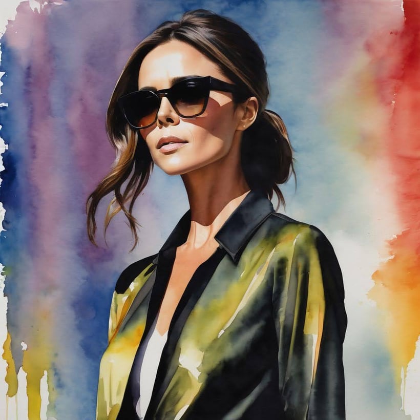 Victoria Beckham with improved posture through the Alexander Technique