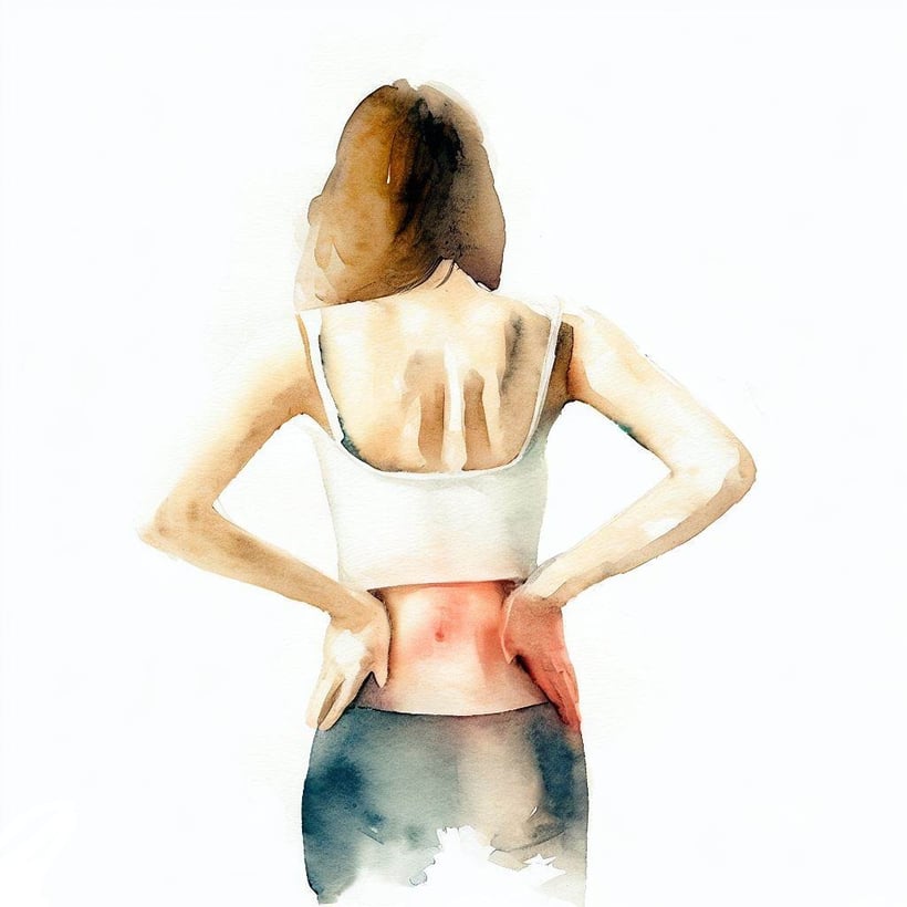 woman with lower back pain