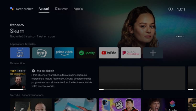 nouvelle interface android tv