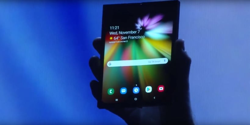 Samsung Infinity Flex display pliable