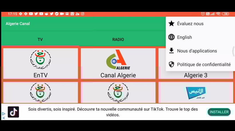 Algérie Canal application IPTV