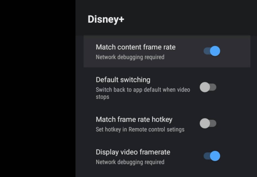 Refresh Rate Disney+
