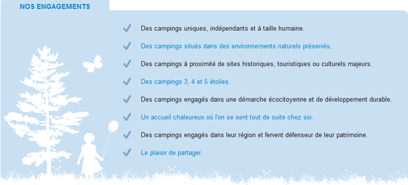 camping sites et paysages