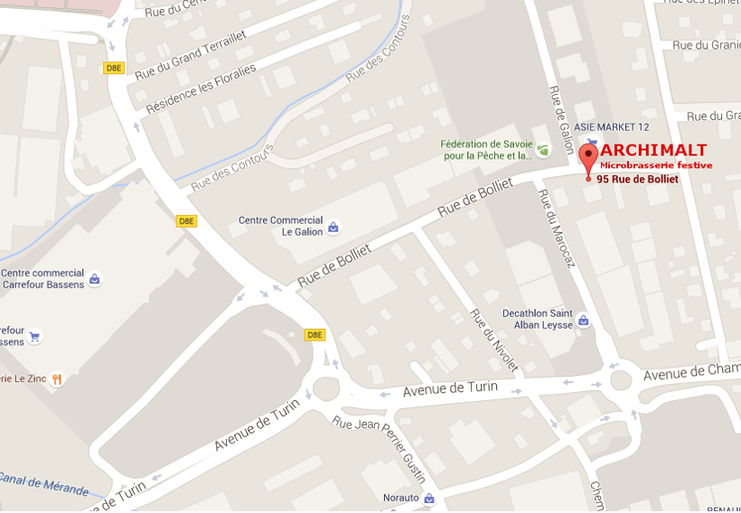 Vous allez nous trouver derrière Décathlon, proche de Chambéry et  Carrefour Bassens.