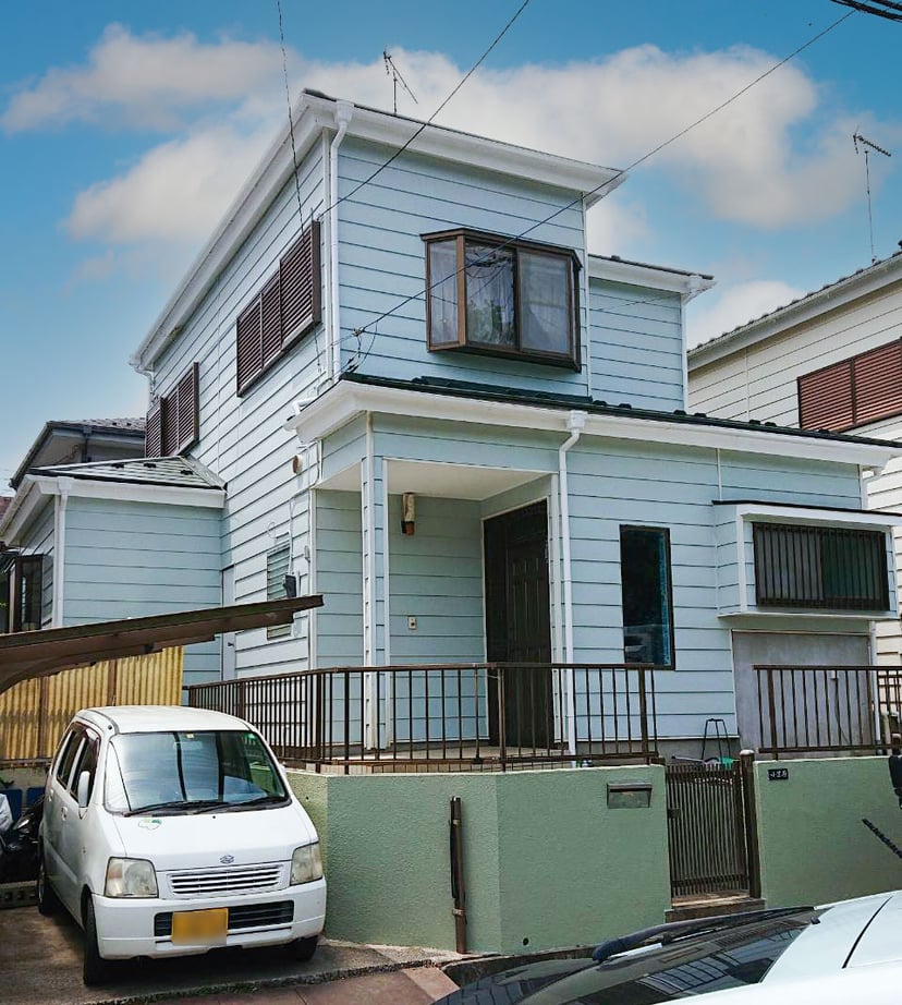 千葉市若葉区大宮町の屋根カバー工法、外壁塗装工事終了