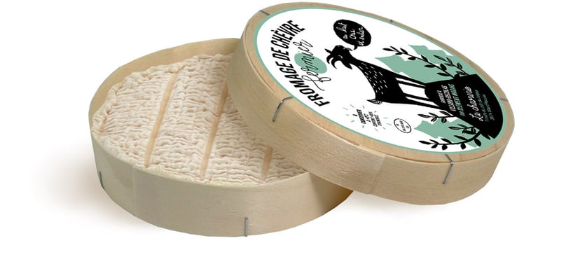 illustration packaging fromage naïf noir et vert aplats couleurs