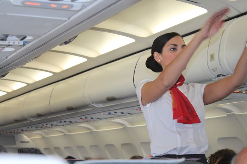 Stewardessengymnastik ha,ha.