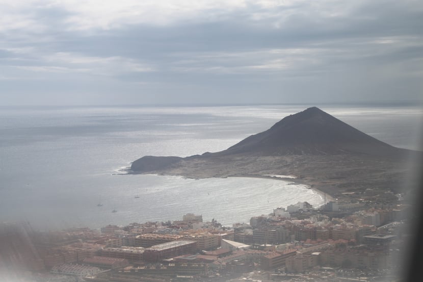Anflug auf Flughafen Teneriffa-Süd.