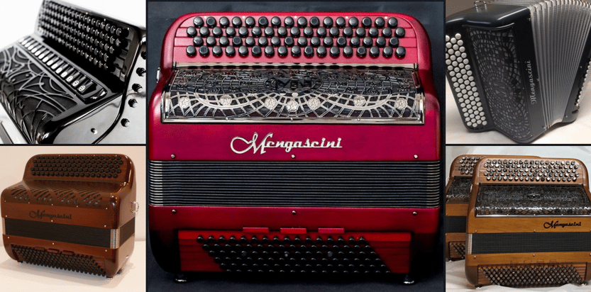 accordéon chromatique neuf  Mengascini - Au Soufflet Qui Swing 