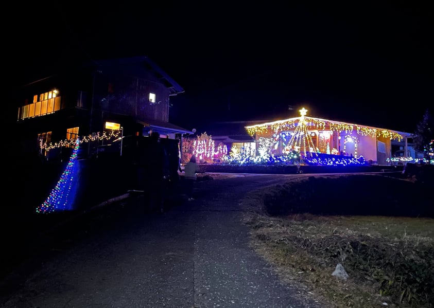 冬のなめかわまつりのきっかけとなった光のお家です✨